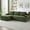 Green-LHF-2, variant on SEENYOO 96.1" Boneless Couch, Black Couches for Living Room, L-Shaped Cloud Modular Sectional, Deep Seat & Sleeper, No Assembly Required, Dark Grey