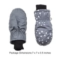 thumbnail image 4 of Bearachild 1 par de manoplas para niños, impermeables, de invierno, Unisex, cálidas, fáciles de combinar, portátiles, cómodas, diseño grueso para Suministros térmicos gris Bearachild HA059230-04B, 4 of 4