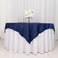 thumbnail image 2 of Efavormart 70" Navy Blue Premium Scuba Square Tablecloth, Wrinkle Free Polyester Seamless Tablecloth, 2 of 6