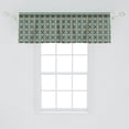 thumbnail image 2 of Ambesonne Vintage Valance Pack of 2, Antique Floral Tile Ornate, 54"X18", Dusk Teal, 2 of 4
