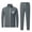 51 Gray, variant on Mens Sweatsuits Sets 2 Piece Outfits Full Zip Stand Collar Tracksuits Long Sleeve Casual Warm Up Jogger Sets with Pockets