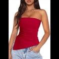 thumbnail image 2 of Camiseta Sin Mangas Sexy de Moda de Verano Roja M, 2 of 7
