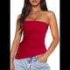 thumbnail image 2 of Camiseta Sin Mangas Sexy de Moda de Verano Roja S, 2 of 7