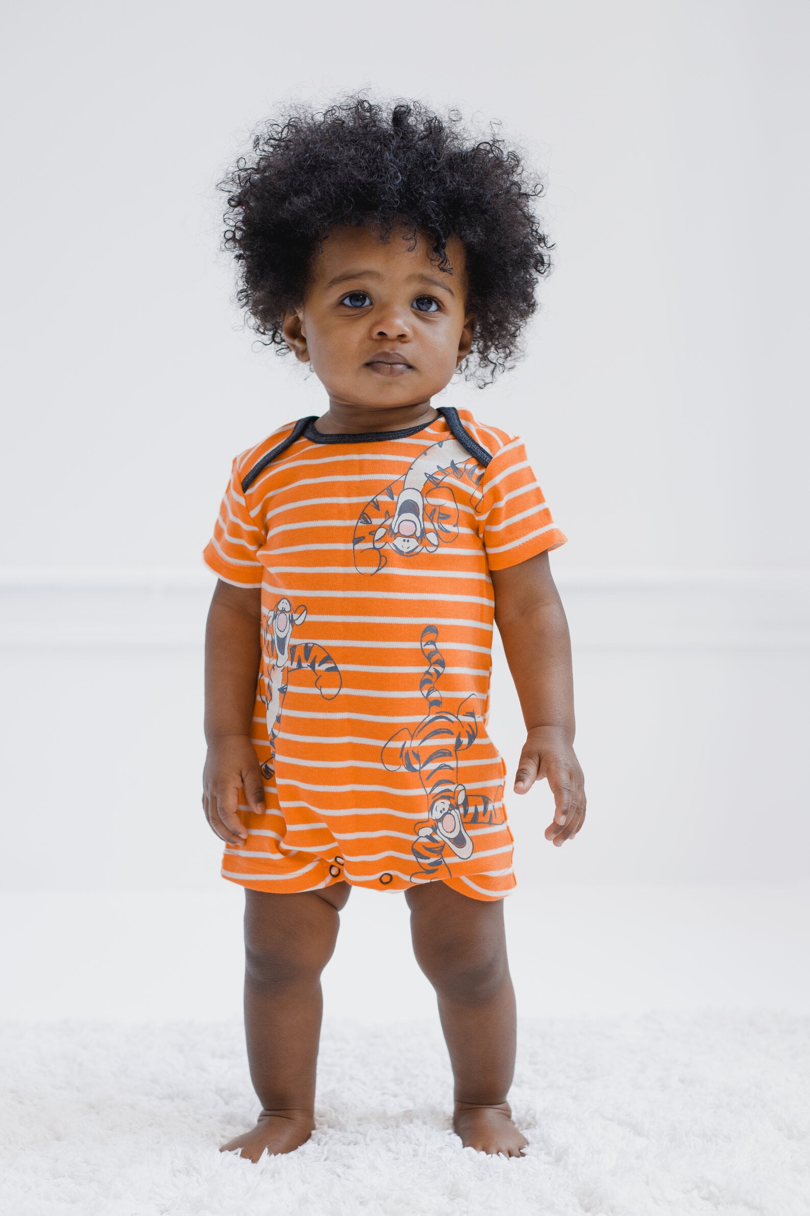 Disney Winnie the Pooh Baby Boys' One Piece Romper Set Pooh Yellow Orange