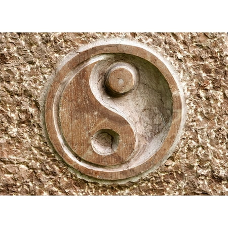 Canvas Print Qi Gong Chinese Yin Yang Yang About Stone Yin Stretched Canvas 10 x