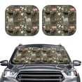 thumbnail image 2 of Haiem Farm Animals Windshield Sun Shade: Universal Foldable 2-Piece Car Front Window Sunshade - Blocks Uv Rays, And Reduces Heat,Essential Car Accessory Medium, 2 of 7