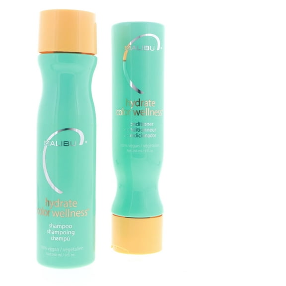Malibu Hydrate Color Wellness Shampoo 9 oz, Malibu Hydrate Color Wellness Conditioner 9 oz Set