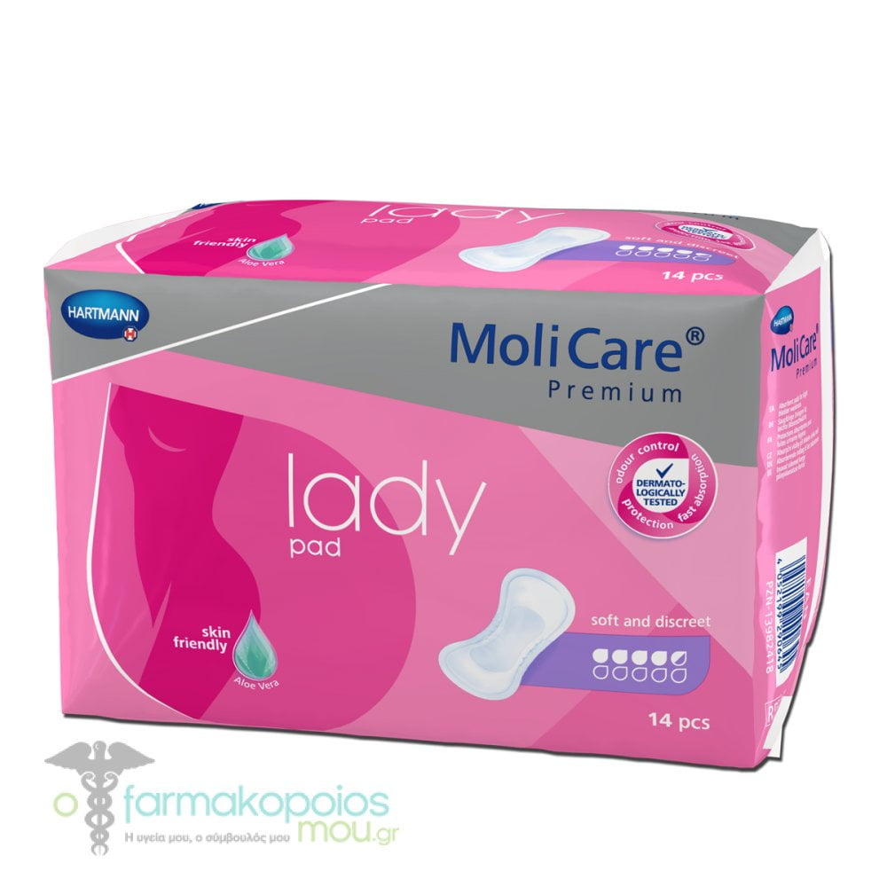 Bladder Control Pad MoliMed 17 Inch Length Heavy Absorbency Polymer