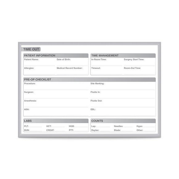 Ghent GRPM312T-23 Tableau Magnétique Time Out, 2 x 3 Pieds