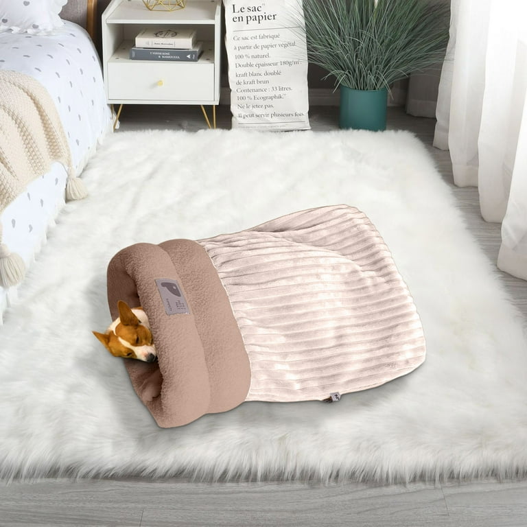 le pup dog bed snuggle sack