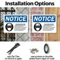 thumbnail image 3 of (2 Pack) Follow Manufacturer Instructions OSHA Notice Sign 10 Inch X 7 Inch Indoor / Outdoor Rust-Free Aluminum Metal Signs for Workplace, Workshop, and Construction Site, Made in the, 3 of 8