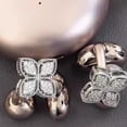 thumbnail image 1 of Zirconia Rhinestone Clip-On Earbud Accessories, Open Ear Decorative Earphone Charms, Copper Alloy Multi-Layer Electroplated Jewelry, 1 of 8