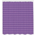 thumbnail image 3 of Ambesonne Geometric Shower Curtain, Diamond Shapes Lilac, 69"Wx70"L, Lavender Lilac and White, 3 of 3