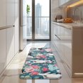 thumbnail image 4 of Husky Dog Flower Floral Kitchen Rug Mat,Kitchen Runner Rugs Non Skid Washable,Decorative Kitchen Floor Mats for Kitchen,Sink,Laundry,17"x47.2", 4 of 7