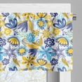thumbnail image 3 of Ambesonne Floral Window Valance, Chrysanthemum and Butterfly, 54" X 12", Earth Yellow Blue, 3 of 5