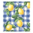 thumbnail image 6 of Yayeee Magnetic Dishwasher Cover for The Front Decoration Home Kitchen Machine Sticker Protector, Blue Plaid Lemon, 6 of 6
