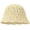 Beige, variant on Womens Spring Summer Knit Bucket Hat Crochet Beach Sun Hat Foldable Woven Straw Wave Brim Packable Travel Hat