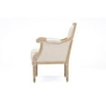 thumbnail image 5 of Baxton Studio Chavanon Wood and Linen Traditional French Accent Chair, Light Beige, 5 of 5