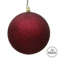 thumbnail image 3 of Vickerman 2.75" Burgundy Glitter Ball Ornament, 12 per Bag, 3 of 5