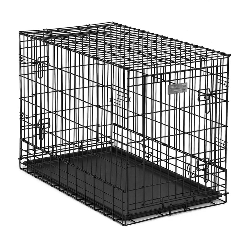 The durable leak proof replacement pan fits the36 long SUV folding single door metal dog crate offered by MidWest Homes for Pets