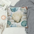 thumbnail image 2 of Nawypu  Nautical Coastal Throw Pillow Covers Ocean Themed Beach Seashell Coral Starfish Pillows Case Soft Cushion Covers for Outdoor Sofa Home Decor, 2 of 5