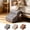 Gray#52, variant on Non-Slip Pet Stairs for Dogs and Cats, High Density Foam Dog Ramp for Bed and Couch, 3-Tier Portable Pet Ladder with Washable Cover, Support for Small Medium Senior Pets, 12" High
