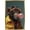 Gold Framed Version, variant on Ray Heere - Chimpanzee Blowing Bubble Wall Poster, 14.725" x 22.375"