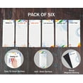 thumbnail image 5 of Inkdotpot Pack of 6 Funny Magnetic Dry Erase List For Fridge, Wipe Clean w/ NoStain, Quick Notes Shopping & Grocery List Whiteboard for Fridge, 8.75" x 3.8"(Abstract Leaves), 5 of 6