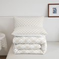 thumbnail image 5 of Manfei Geometric Check Twin Comforter Sets,Classic Plaid Bedding Set,Beige Gray,Reversible,2-Piece,1 Comforter and 1 Pillowcase,2-Piece,1 Comforter and 1 Pillowcase, 5 of 7