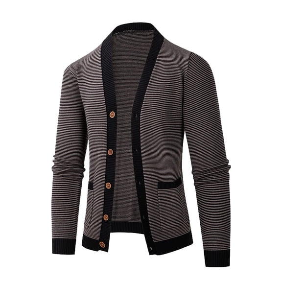 Vedolay Winter Sweaters for Men Winter Long Sleeve Cardigan Cover Up Grey,M