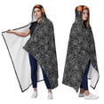 thumbnail image 2 of Wearable Blanket,Spider Web Border Halloween Pattern Hooded Wearable Flannel Blanket for Adults & Teens,Winter Poncho Shawl Wrap Cape Cozy Anti-Pill,50"x60", 2 of 5