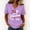 Purple, variant on Textilo Womens Patriotic T Shirts Short Sleeve V Neck Shirt American Flag Design Tshirts 1776–2026 Patriotic Independence Day Tee Tops,Khaki 3XL