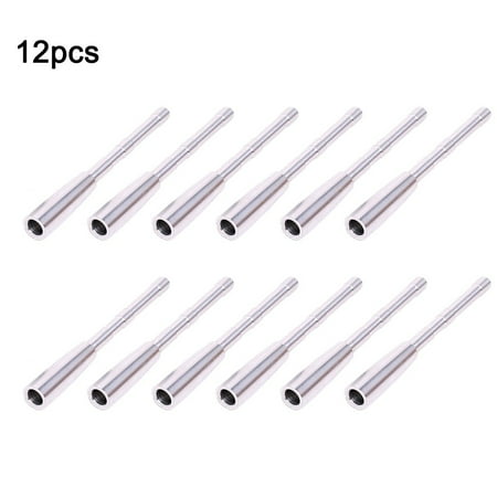 PASILI 12Pcs Arrow Insert Adapter Connect Broadhead Points Id4.2Mm Bow Hunt Tool Parts For Converting Practice Arrows Hunting Arrows