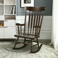thumbnail image 2 of Gymax Wooden Rocking Chair Single Rocker Indoor Garden Patio Yard Coffee, 2 of 7