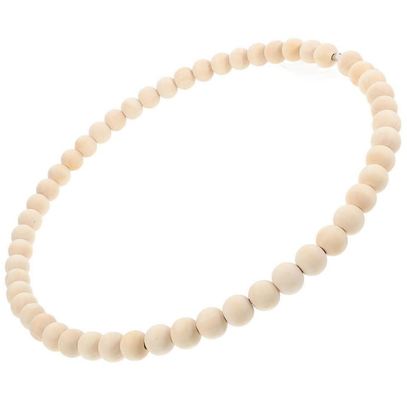 CRAFTHROU Wooden Ring Wreath 1Pcs in Khaki for Women and Home Decoration Rustic Style