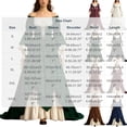 thumbnail image 4 of Smsaxvxz Halloween Costumes for Women Fashion Renaissance Dresses Women Off Shoulder Bell Sleeve Peasant Pirate Dress Coffee 2XL, 4 of 6