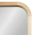 thumbnail image 3 of Kate and Laurel Hutton Modern Rounded Rectangle Wall Mirror, 20 x 30, Natural Wood, Decorative Scandinavian Rectangular Wall Decor Accent with Radiused Corners, 3 of 8