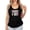 Black Tank Top, variant on Summer Vibes Tank Top for Women & Teens Tropical Colorful Palm Tree Graphic Shirt Black Tank Top Small