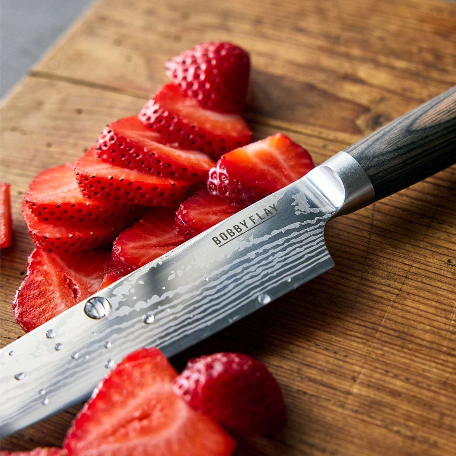 GreenPan Bobby Flay 3 Piece Knife Set, Pairing, Utility & Chef’s Knife, Stainless Steel, Wood Handle