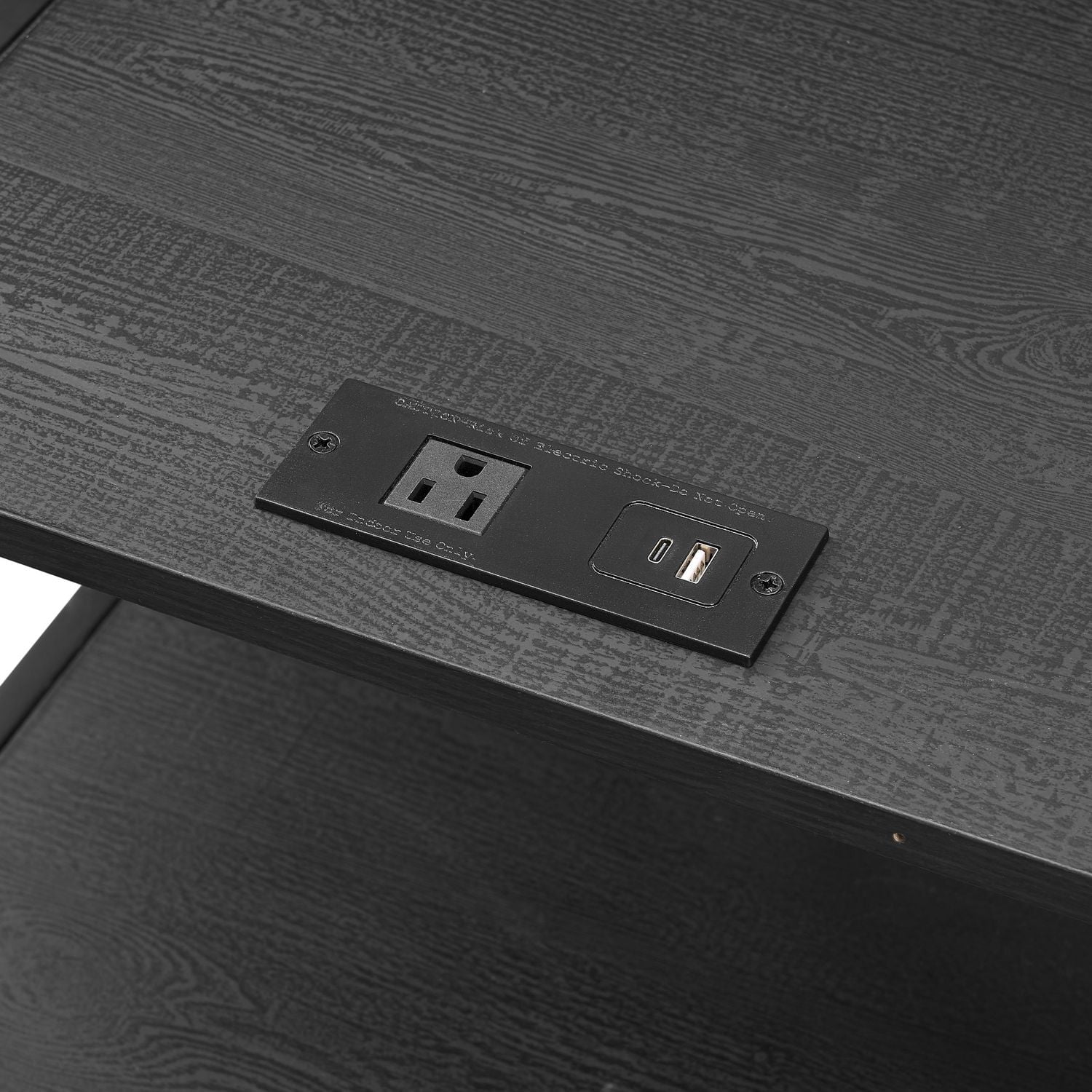 Mainstays 3 Drawer Fabric Nightstand with USB