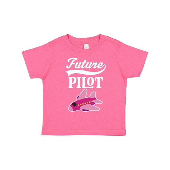 Inktastic Future Pilot Girls Airplane Career Girls Toddler T-Shirt