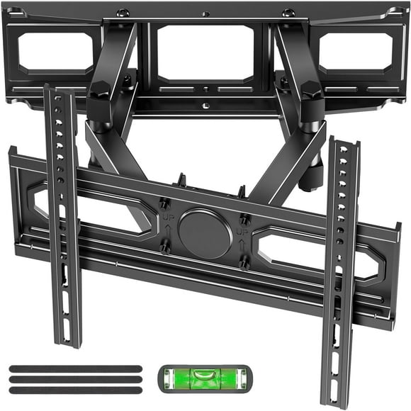 EconoMe Soporte de pared para TV para la mayoría de televisores de 26 a 70 pulgadas, soporte de pared para TV de movimiento completo giratorio e inclinable, soporte de pared para TV Max VESA 400 x 400