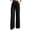 *Black, variant on Women's Drawstring Wide Leg Dress Pants,Slim Pleated Work Trousers with Pockets,Ladies Stretchy Comfortable Business Office Slacks with Pockets,White,S-3XL