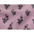 thumbnail image 4 of oneOone Viscose Jersey Fabric Leaves & Floral Block Printed Fabric 1 Yard 60 Inch Wide, 4 of 5