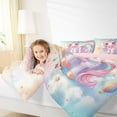 thumbnail image 5 of Feelyou 3D Bowknot Unicorn Bedding Comforter Set for Kids, Fairy Tale Galaxy Twin Comforter Sets, Dreamy Animal Theme Reversible Bedding Set, Lightweight Room Decor, 2-Piece, 5 of 9