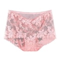 thumbnail image 4 of Blmnix Tummy Control Women Panties High Waisted Boyshort G String Lace Panties Pink Women Underwear Pack, 4 of 5