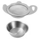 thumbnail image 4 of Colador de té con malla de filtro, duradero y multiusos, con recipiente antigoteo y asas para oficina, hotel, restaurante hogar., 4 of 9