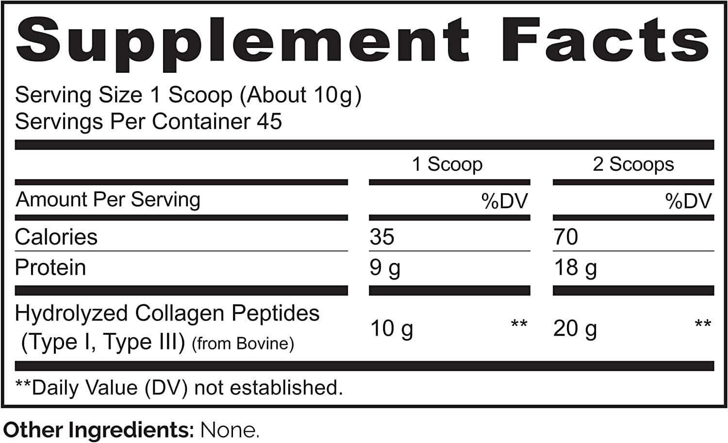 NATURELO Collagen Peptide Powder, Hydrolyzed Collagen Type I & III, Skin Hair & Joint Health - Unflavored, 16 Ounces | 45 Servings
