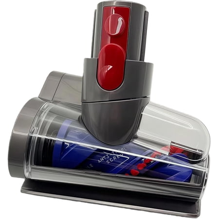 Mini Motorized Tool Brush Head Quick Release for Dyson V7 V8 V10 V11 V15 Cordless Vacuum. Perfect for Couches, Chairs, Car, Bed (Anti Tangle Removal Vanes)