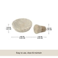 thumbnail image 7 of Ellementry Marble Mortar and Pestle Set – Handcrafted Stone Spice Grinder & Herb Crusher – Manual Kitchen Grinding Tool for Spices, Nuts & Seeds – Heavy Duty Pestle and Mortar, 100% Marbel, 7 of 7